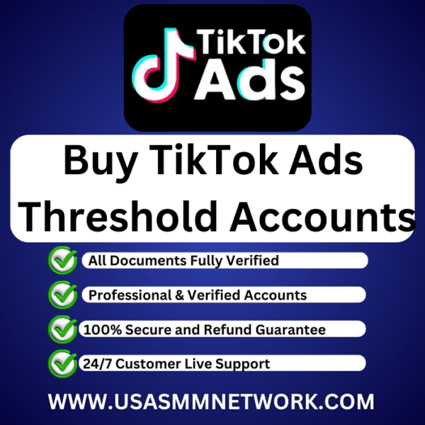 buy tiktok ads threshold account